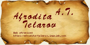 Afrodita Telarov vizit kartica
